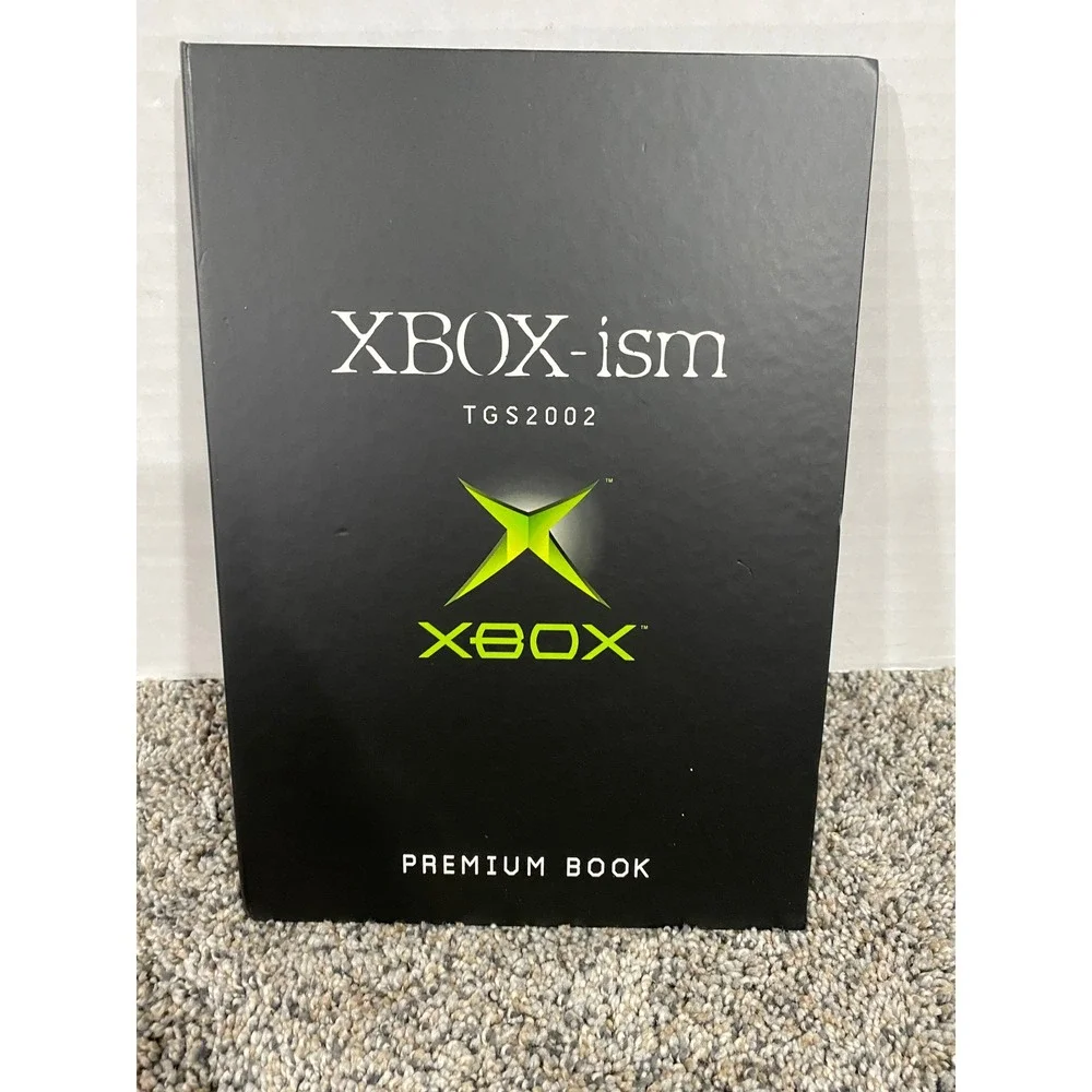 Microsoft Xbox-ism TGS 2002 Premium Book Black Excellent Rare Movie Disc OS